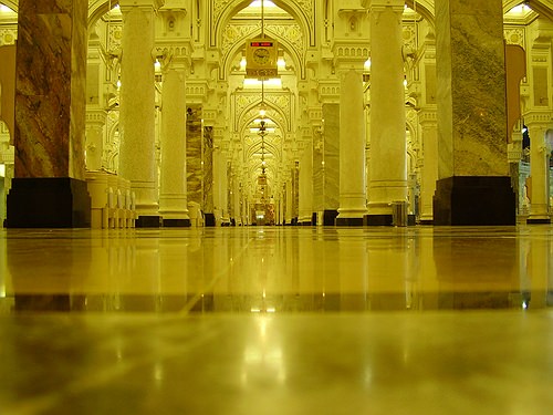 Hallway in the Haram, Makkah, by Hasan Gopalani