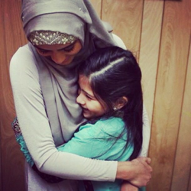 Hugs after Eid prayer