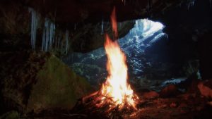 Cave camp fire
