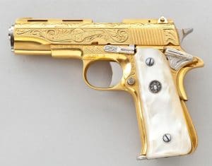 Gold plated gun