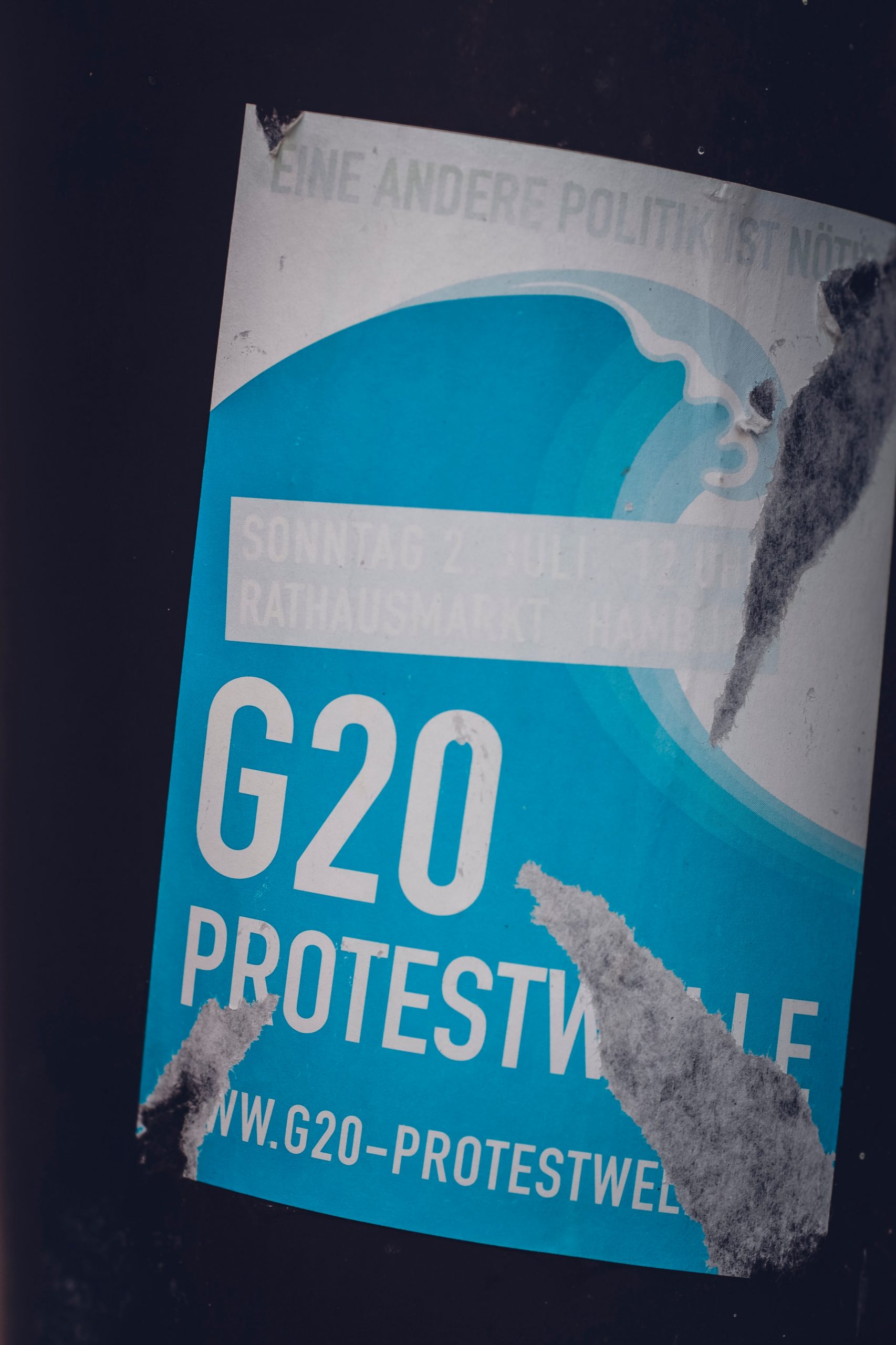 G20 protest sign