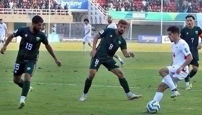 Pakistan versus Jordan football match