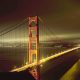 San Francisco's Golden Gate Bridge at night