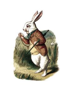 Alice in Wonderland's white rabbit